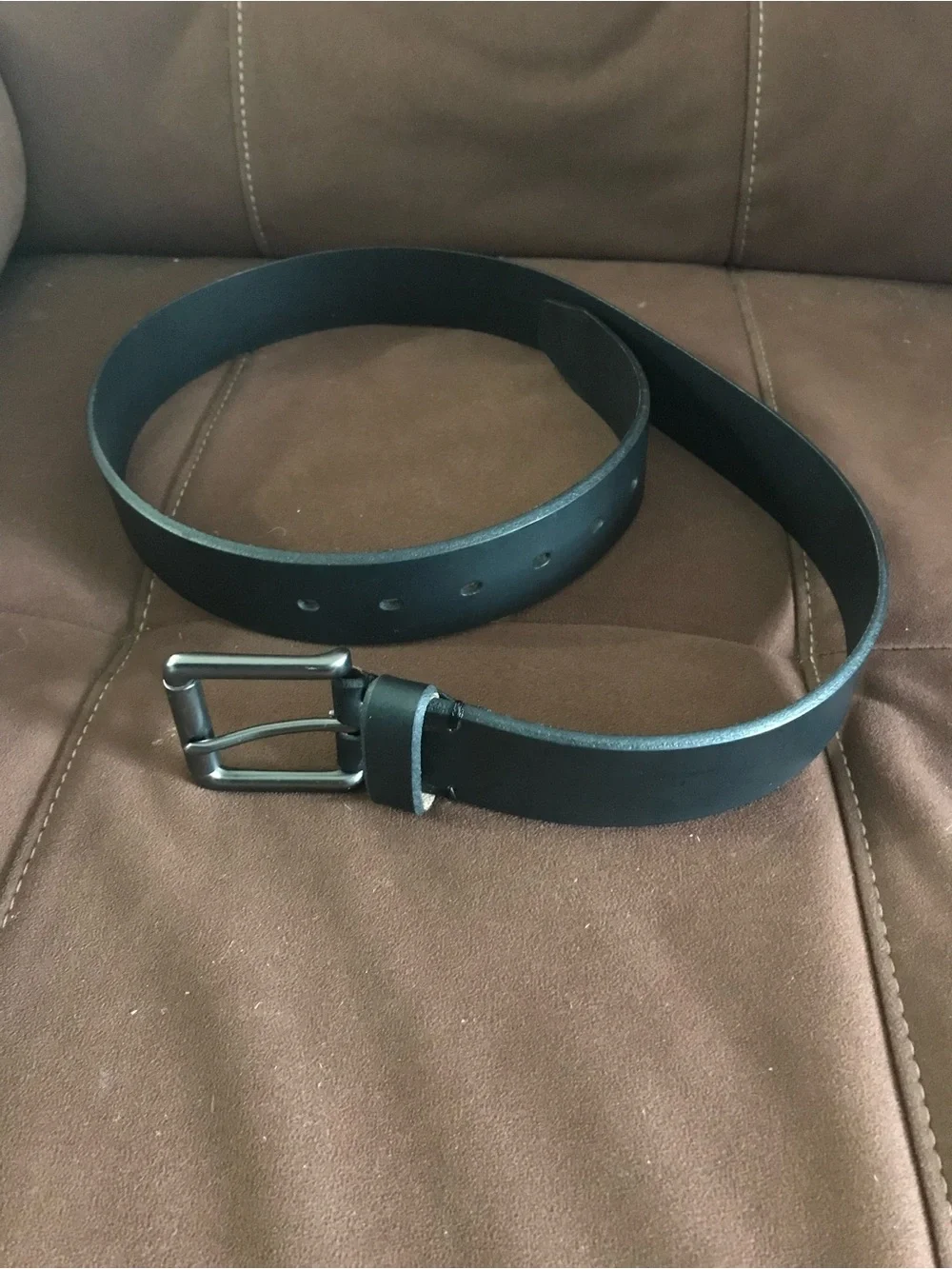 Classic Black Genuine Leather Belt